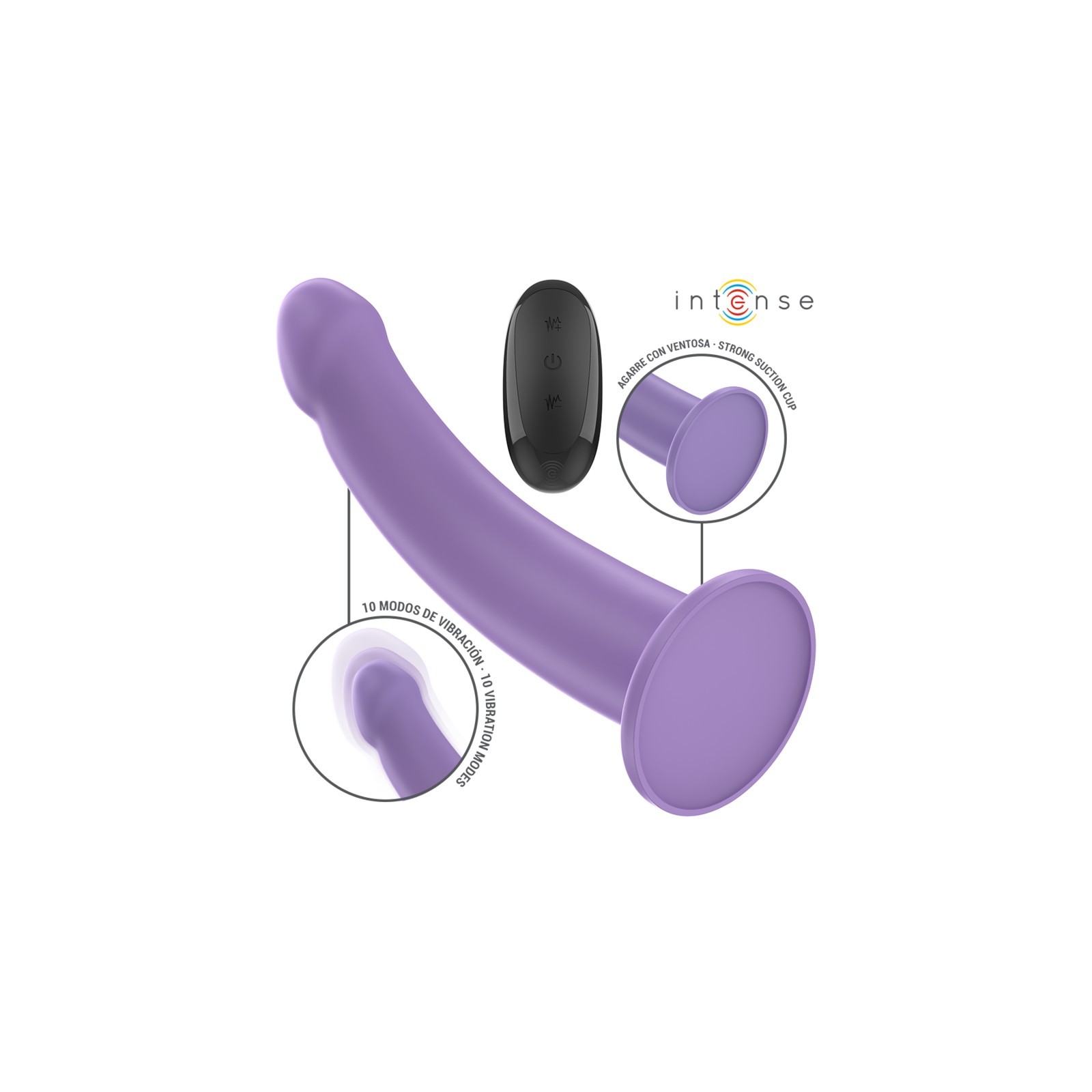 Intense - Eddie Vibrador 17,5 Cm 10 Vibraciones - Control Remoto