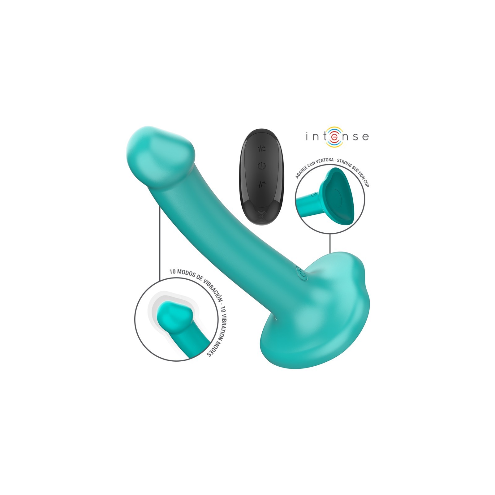 Vibrador con Ventosa Intense Katie Control Remoto