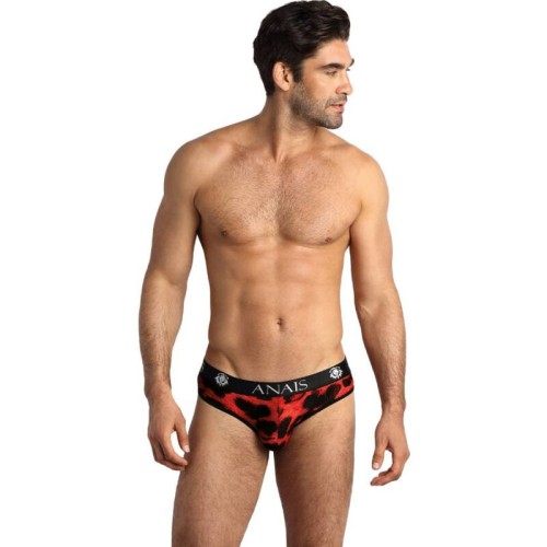 Anais Men Savage Slip - Red Animal Print Comfort