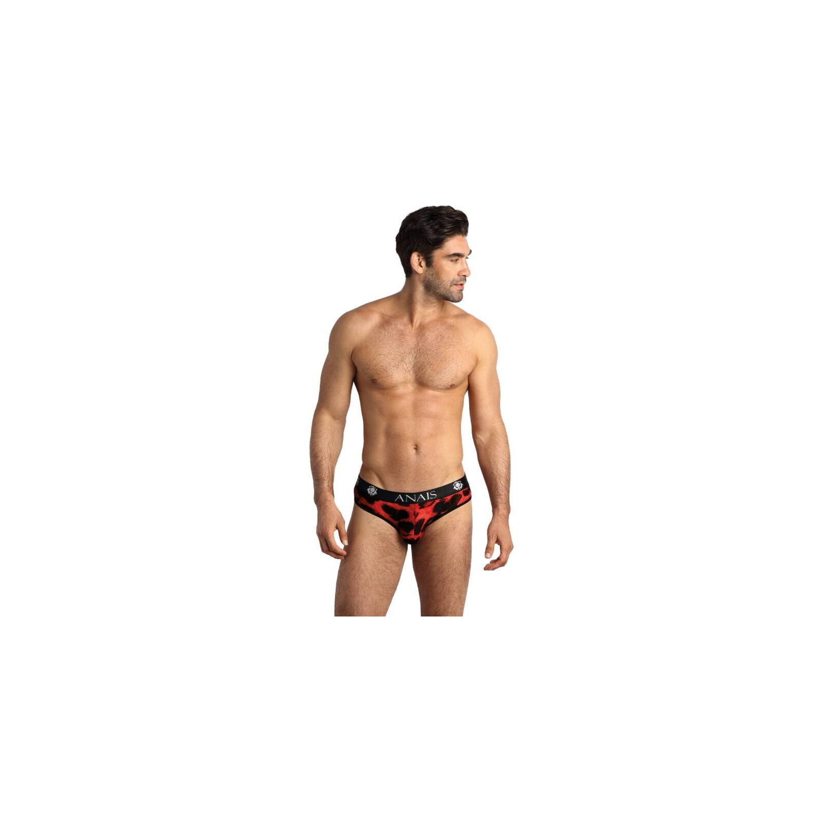 Anais Men Savage Slip - Rojo Estampado Animal