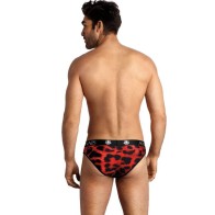 Anais Men Savage Slip - Rojo Estampado Animal