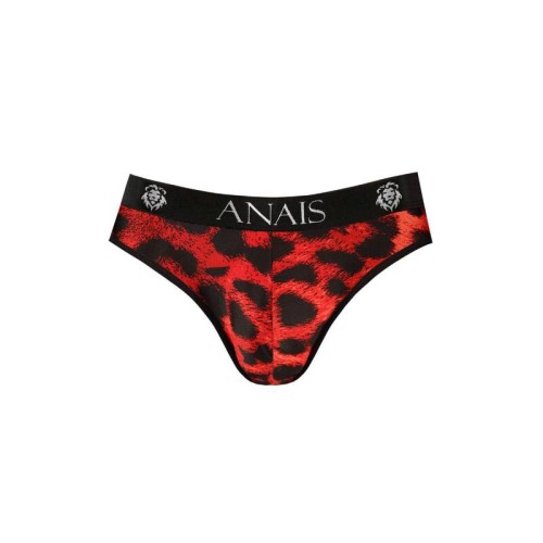 Anais Men Savage Slip - Red Animal Print Comfort