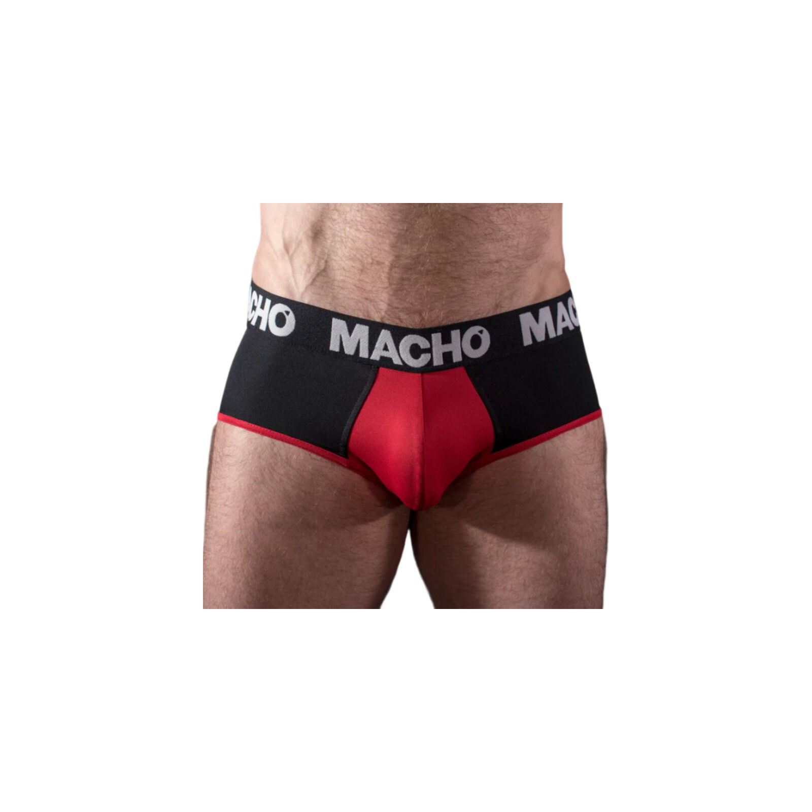 Macho Slip Negro/Rojo XL - Comodidad y Estilo