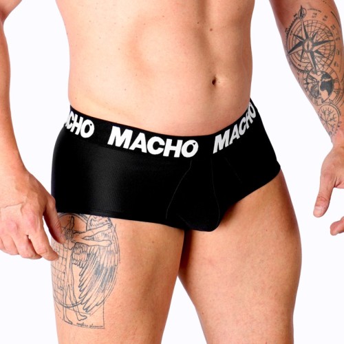 Macho Slip Negro MS30NG - Comodidad Clásica