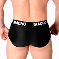 Macho Slip Negro MS30NG - Comodidad Clásica