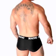 Macho Slip Negro MS30NG - Comodidad Clásica