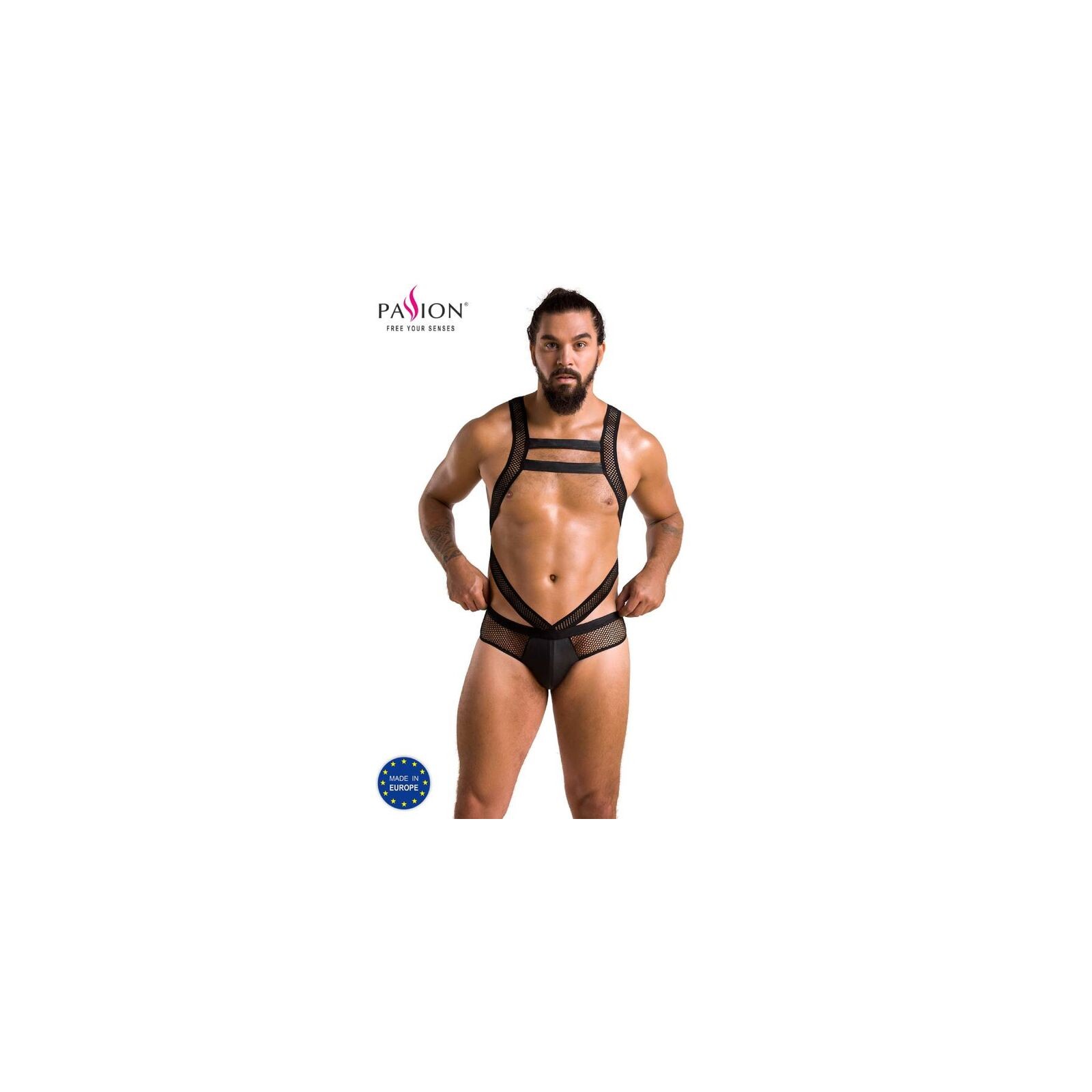 Body Victor Negro L/XL - Elegancia Moderna con Passion