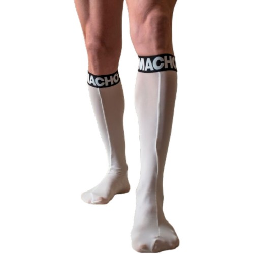 Macho - Calcetines Finos Blanco Talla Única