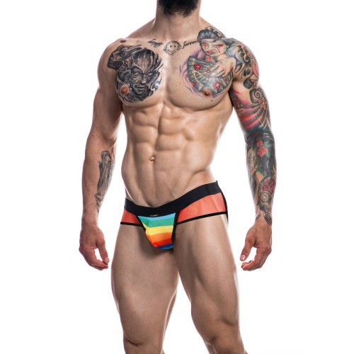 Cut4men Jockstrap Rainbow XL - Soporte Activo para Él