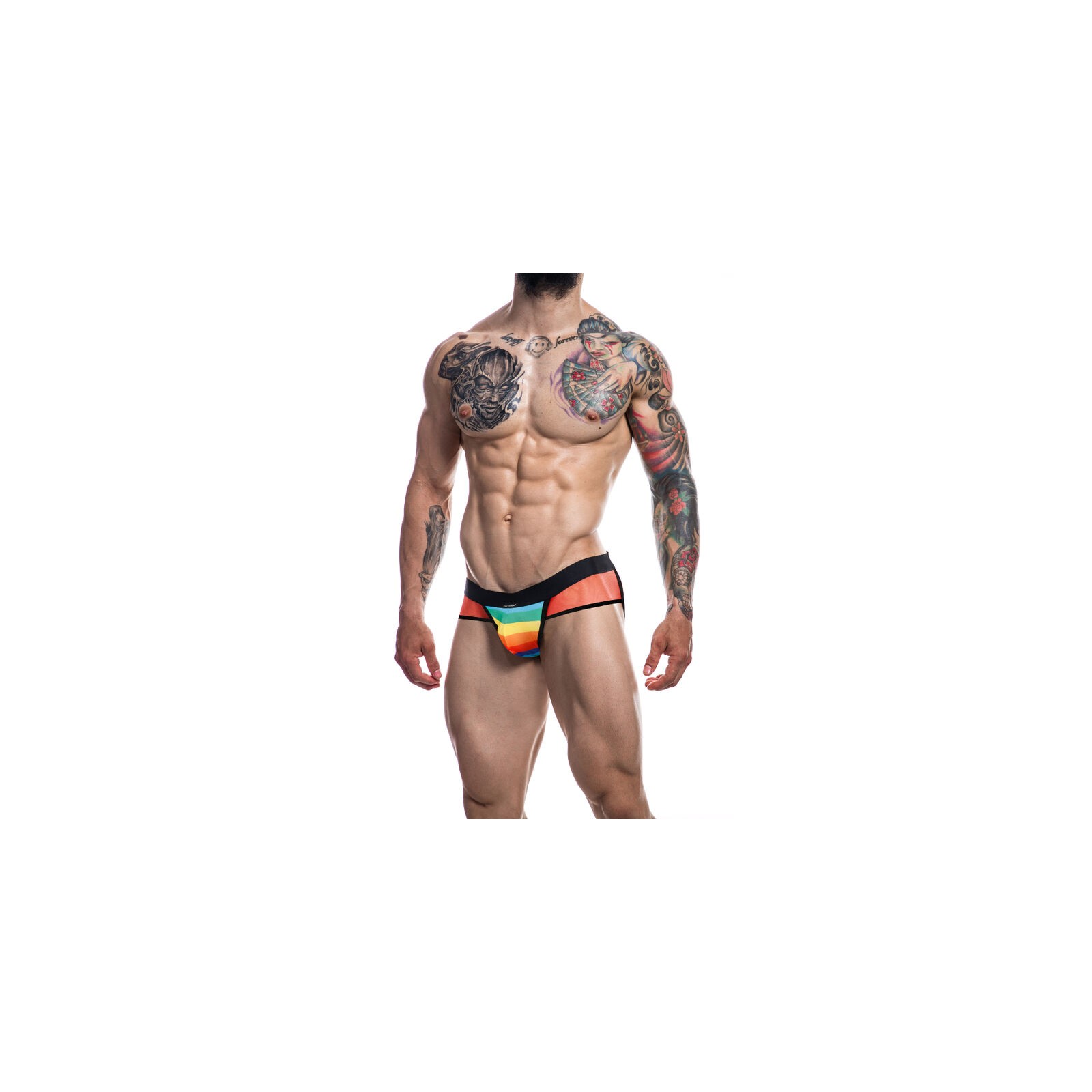 Cut4men Jockstrap Rainbow XL - Soporte Activo para Él