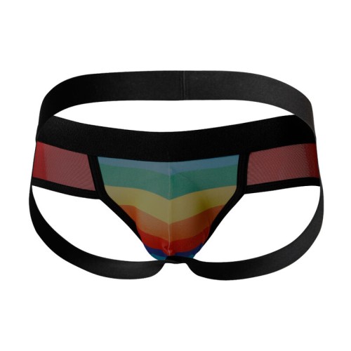 Cut4men Jockstrap Rainbow XL - Soporte Activo para Él