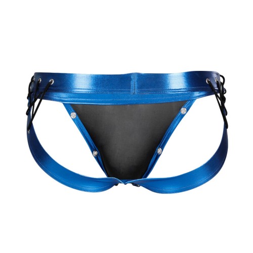 Cut4men Jockstrap Desire Cuero Azul XL