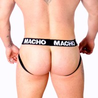 Macho - Mx25nc Jock Cuero Negro S - Ropa Fetish Elegante