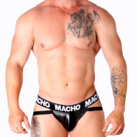 Macho - Mx25nc Jock Cuero Negro S - Ropa Fetish Elegante