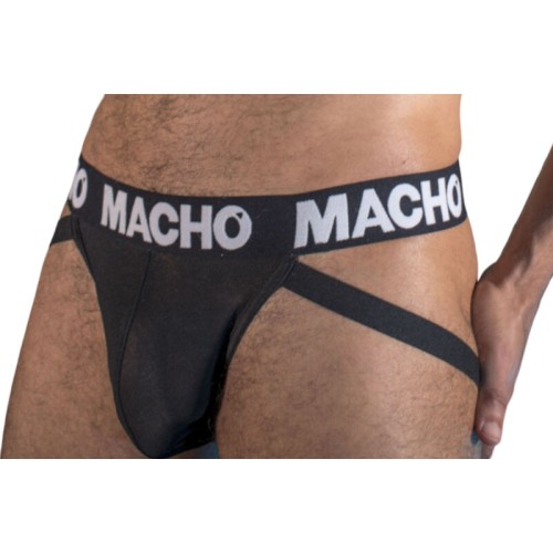 Macho Jock Strap Negro MX25NN Talla S - Máximo Confort