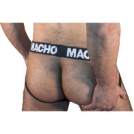 Macho Jock Strap Negro MX25NN Talla S - Máximo Confort