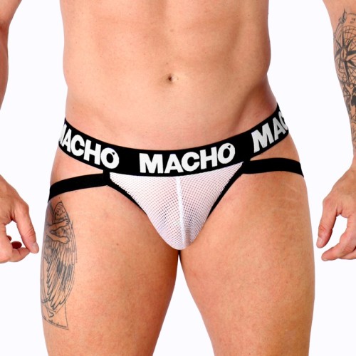 Macho MX26X1 White Mesh Jockstrap for Sensual Appeal