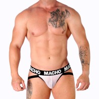 Macho - Mx26x1 Jock Rejilla Blanco para Atractivo Sensual