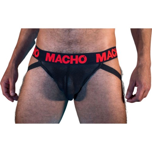 Macho - Mx26x2 Jock Negro/rojo M - Atrevido y Cómodo