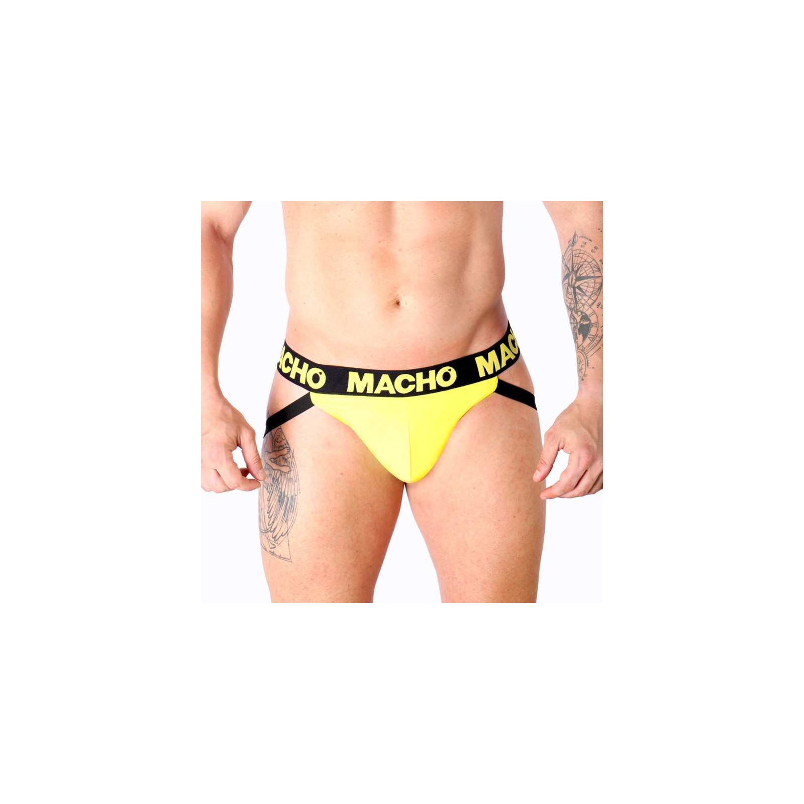 Macho - Mx25a Jock Lycra Amarillo Para Estilo y Comodidad