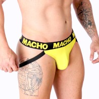 Macho - Mx25a Jock Lycra Amarillo Para Estilo y Comodidad