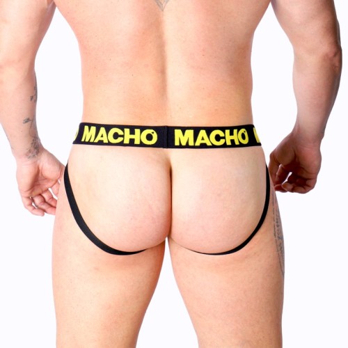 Macho Mx25a Yellow Lycra Jock for Style and Comfort