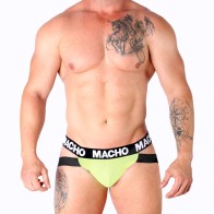 Macho MX28F Yellow Jockstrap XL - Comfortable and Supportive