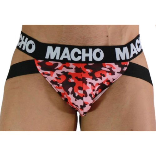 Macho - Jockstrap Militar Rojo MX28MR para Hombres