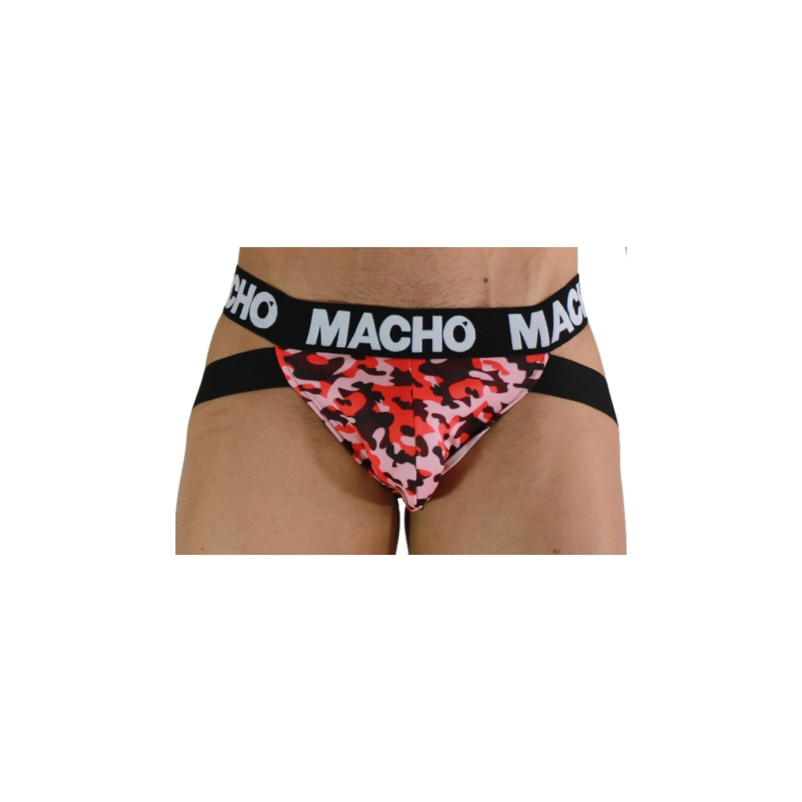 Macho - Jockstrap Militar Rojo MX28MR para Hombres