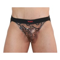 Jock Snake Negro 002 de BURN para un Estilo Audaz