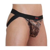 BURN 002 Black Snake Jock for Bold Style