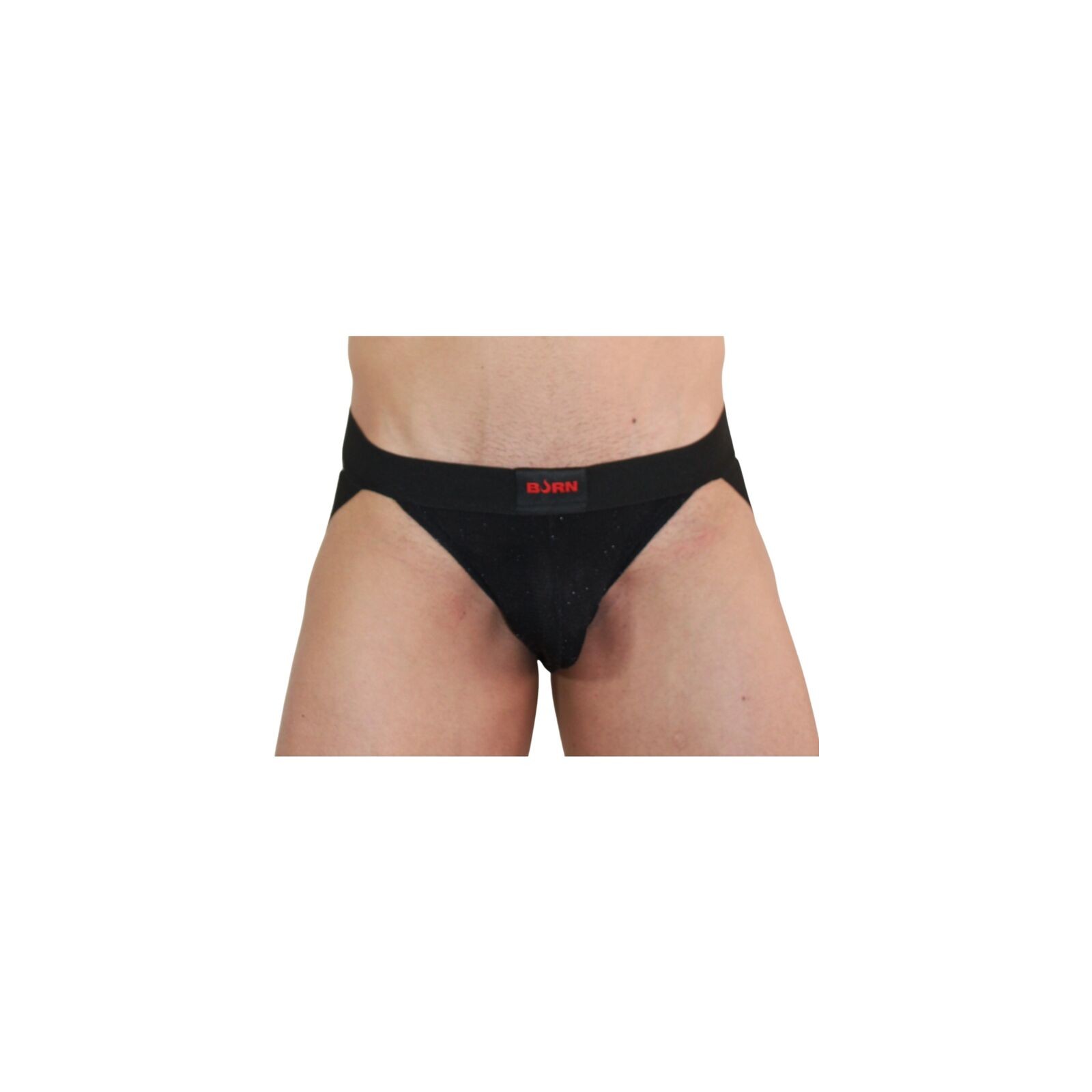 003 Jockstrap Brillante Negro para Hombres Estilosos