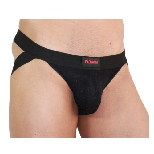 003 Jockstrap Brillante Negro para Hombres Estilosos