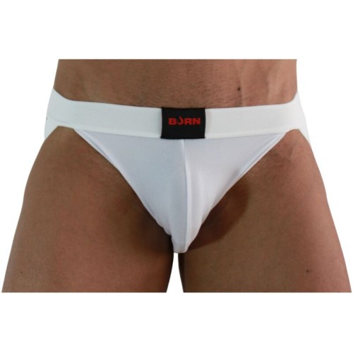 BURN Jock Lycra Blanco M - Estilo Audaz