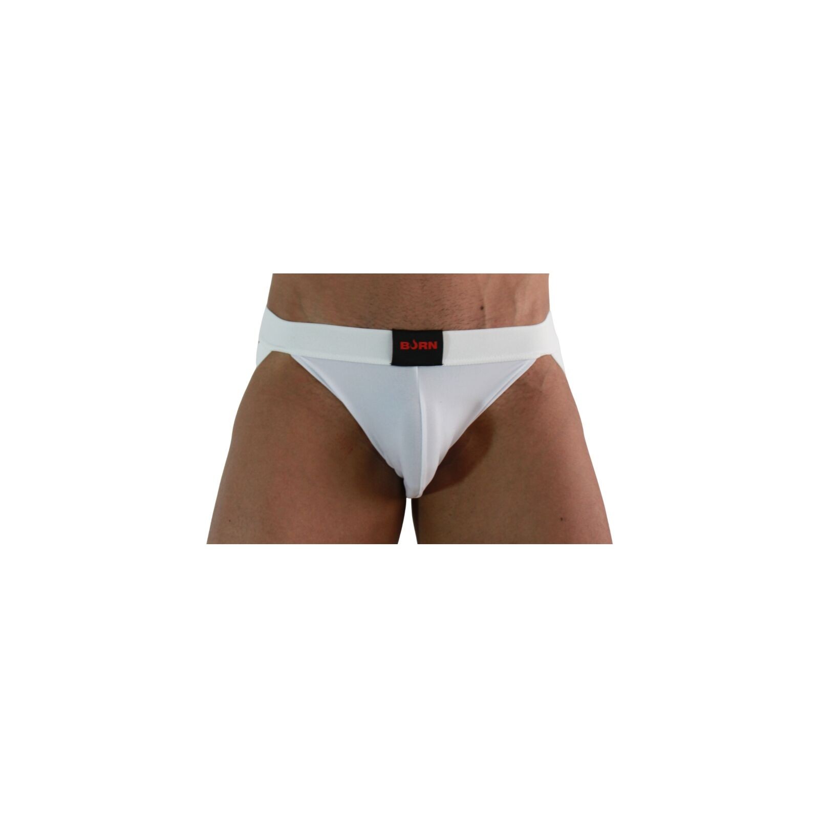 BURN Jock Lycra Blanco M - Estilo Audaz