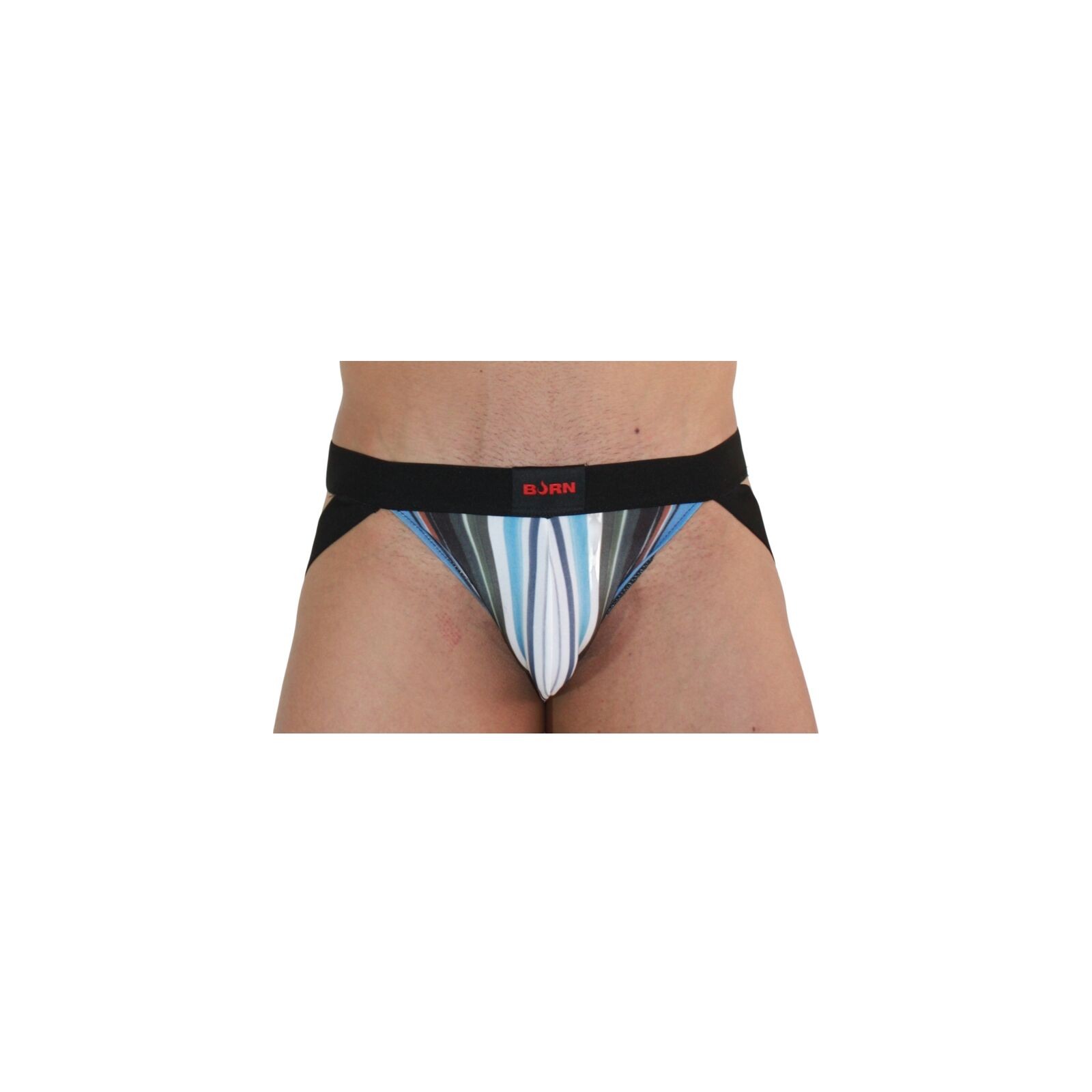 Jockstrap Multicolor / Negro de BURN para Máximo Confort