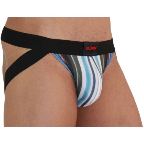 Jockstrap Multicolor / Negro de BURN para Máximo Confort