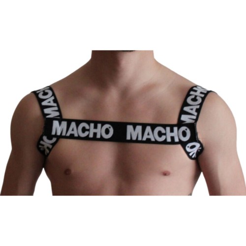 Macho Double Harness Black - Versatile and Stylish