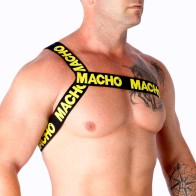 Macho Arnés Romano Amarillo S/M Para Estilo Versátil