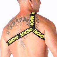 Macho Arnés Romano Amarillo S/M Para Estilo Versátil