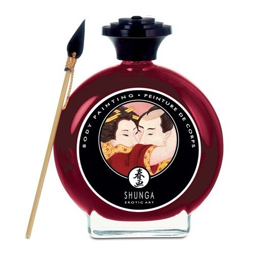 Shunga Pintura Corporal Fresas Cava - Arte Comestible