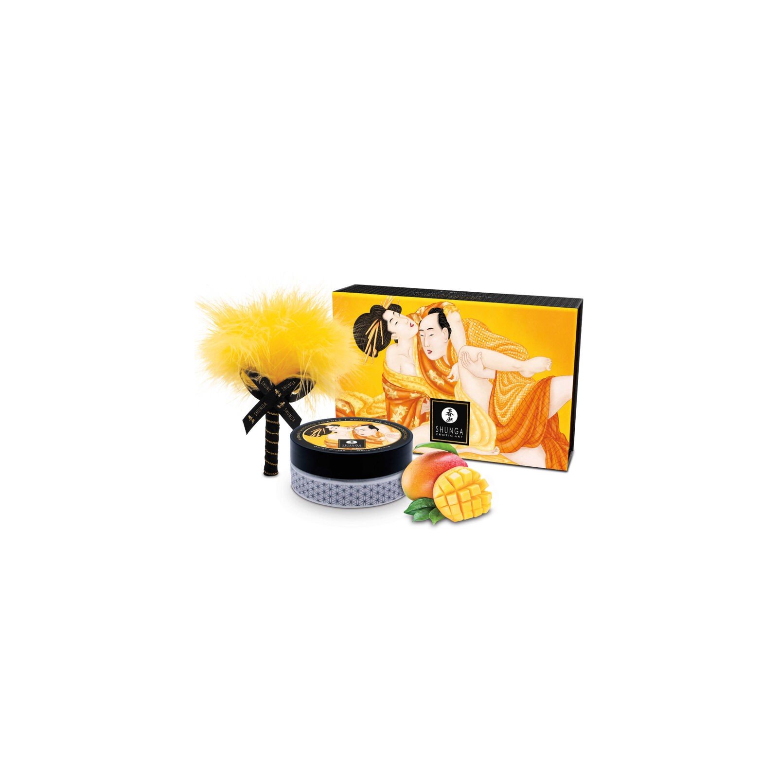 Shunga Kit Polvos De Masaje Comestible Mango - Placer Sensual