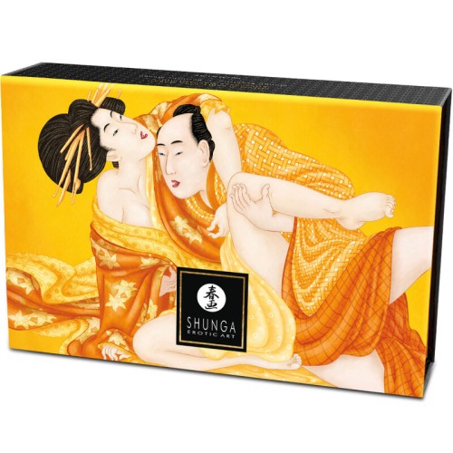 Shunga Edible Massage Powder Mango Kit - Sensual Delight