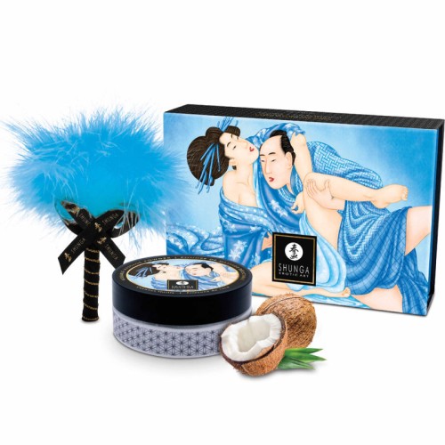 Shunga Edible Massage Powder Coconut Kit