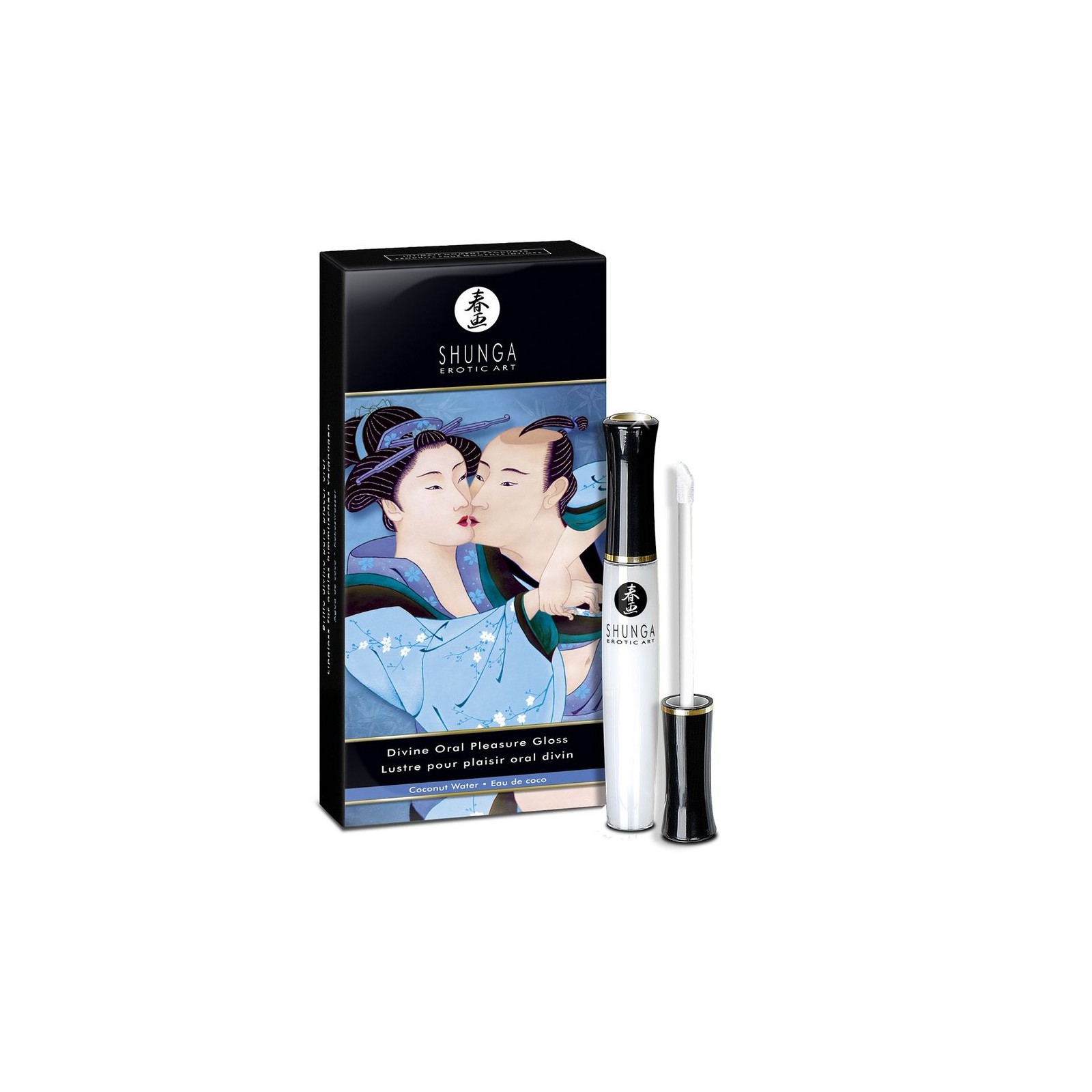 Shunga Divine Lip Gloss Coconut Flavor 3-in-1