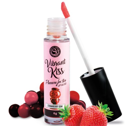 Secretplay Lip Gloss Vibrant Kiss Strawberry Gum - Taste the Excitement