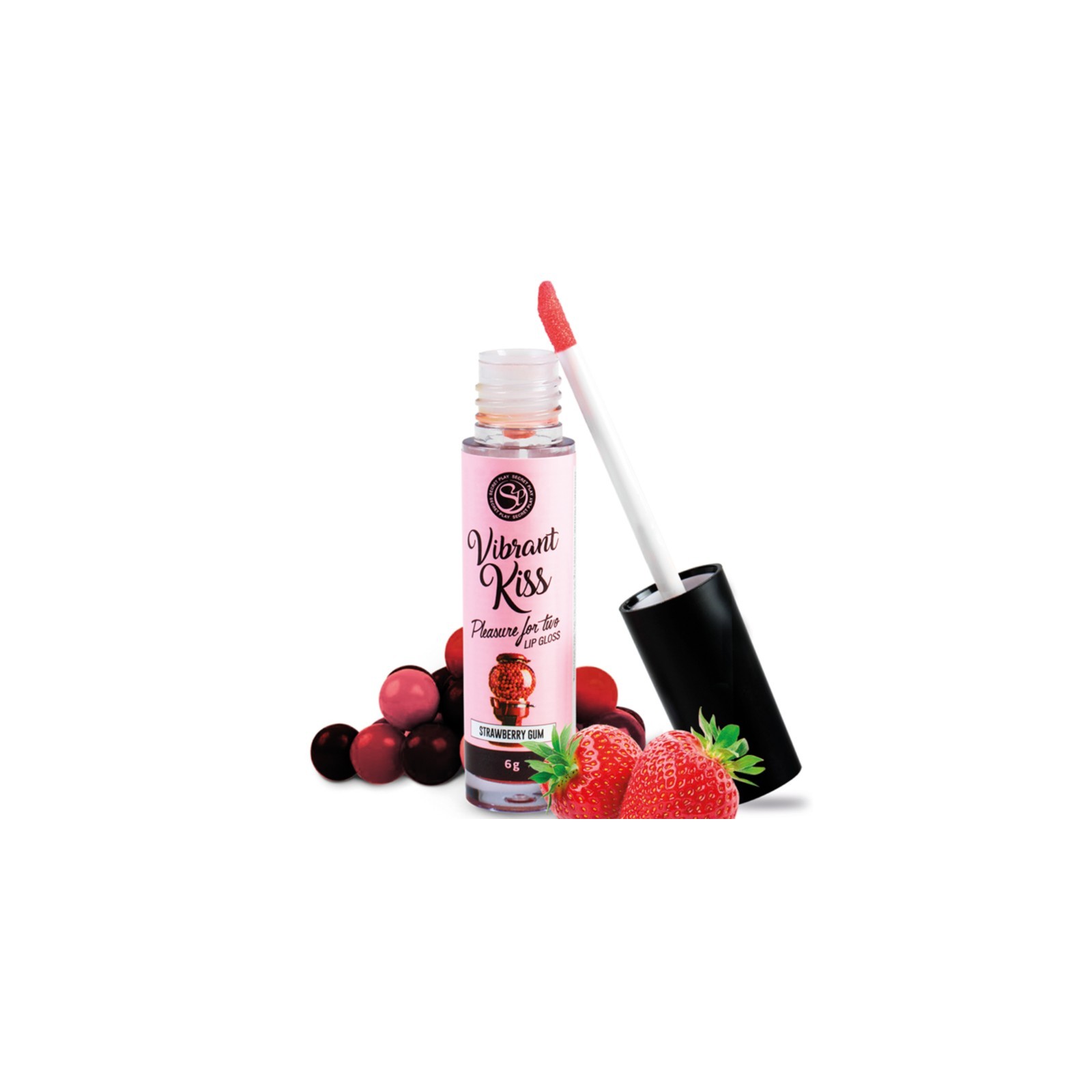 Brillo Labial Vibrant Kiss Chicle de Fresa - Saborea la Emoción