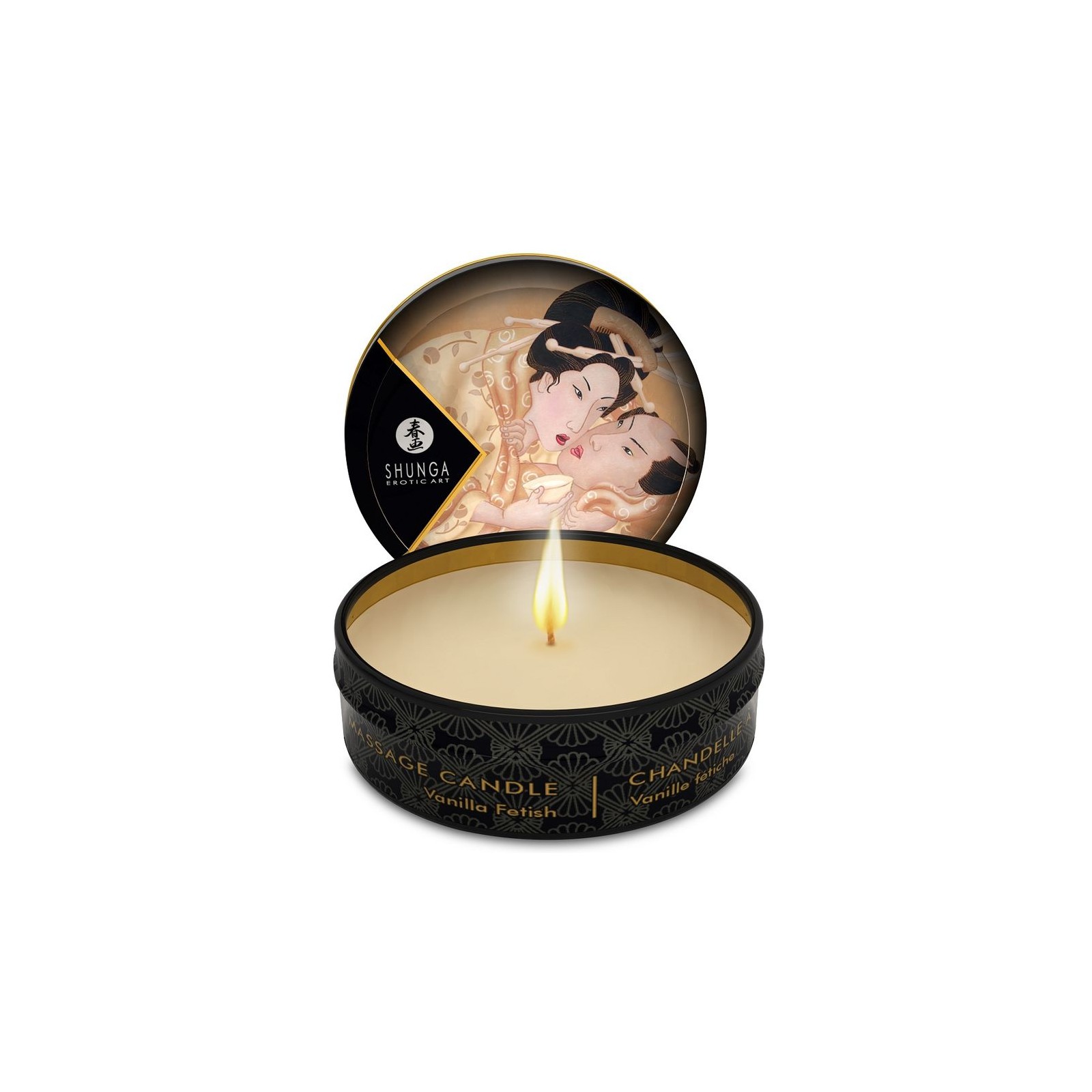 Shunga Massage Candle Vanilla for Intimacy