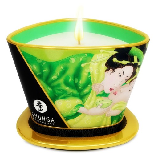 Shunga Mini Caress Green Tea Massage Candle 170ml