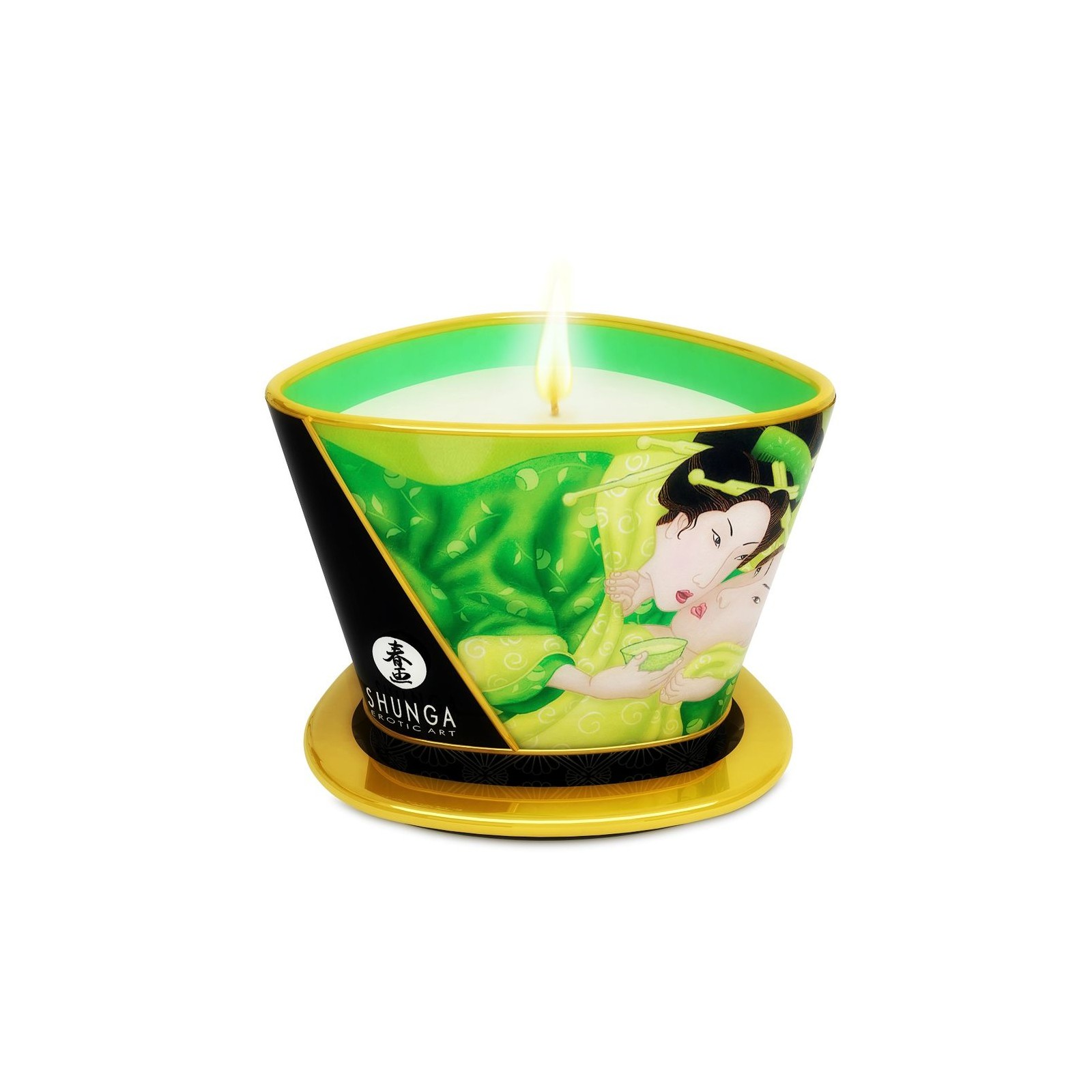 Shunga Mini Caress Green Tea Massage Candle 170ml